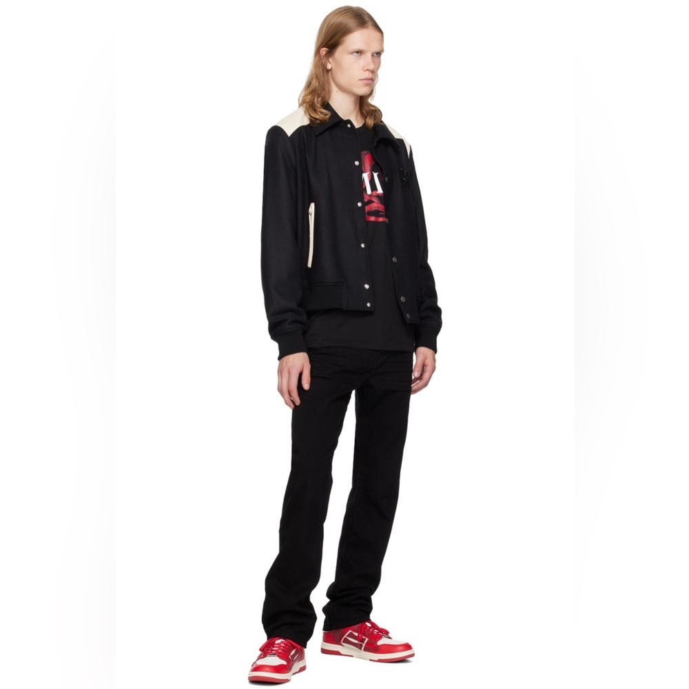 AMIRI Stack Jean Straight Leg in Black Size 36 Regular Fit.